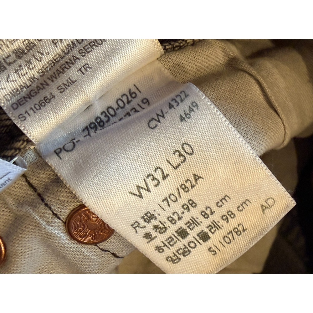 Levi '93 Denim Jeans 501 Levis Strauss 32x30 Button Fly Straight Leg 32 x 30 - Picture 10 of 13